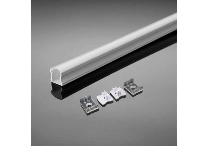Profilé Aluminium 2m 17,2 x 15,5 mm Boîtier Blanc Profilé Aluminium 2m 17,2 x 15,5 mm Boîtier Blanc