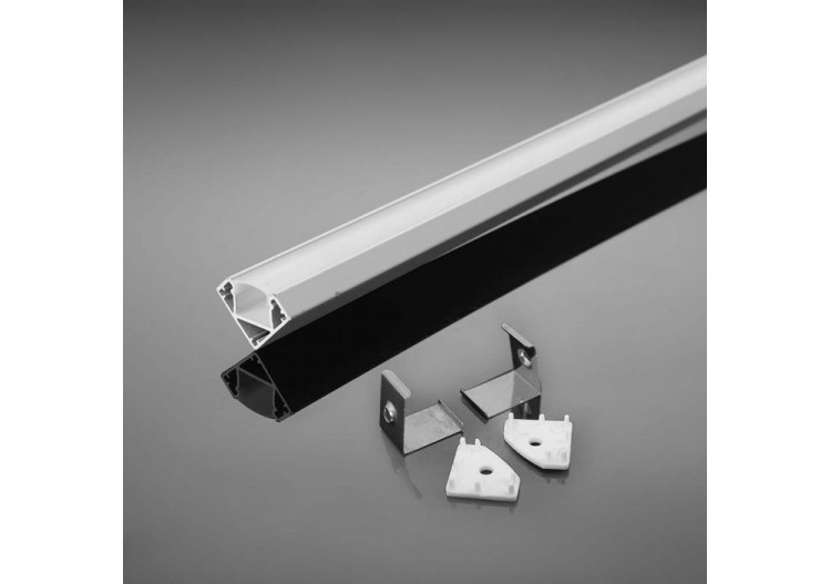 Profilé Aluminium 2m 19 x 19 mm Boîtier Blanc