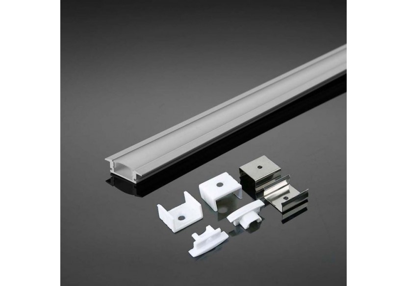 Profilé Aluminium 2m 24,7 x 7 mm Boîtier Blanc Profilé Aluminium 2m 24,7 x 7 mm Boîtier Blanc