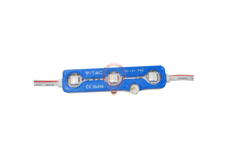 Module LED 3SMD Chips SMD 5050 IP67 Bleu