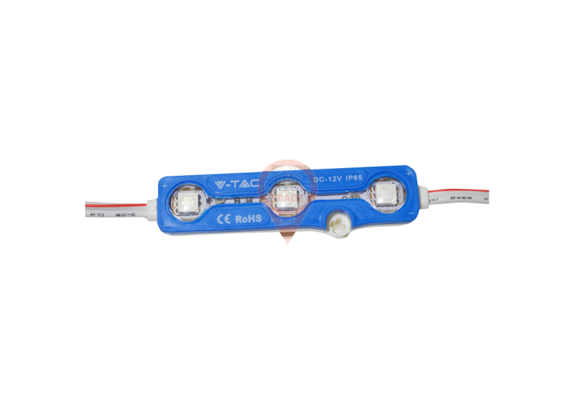 Module LED 3SMD Chips SMD 5050 IP67 Bleu