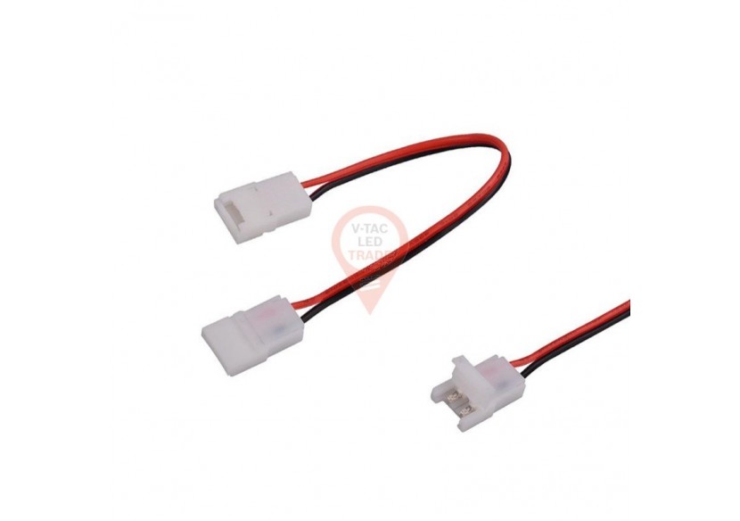 Connecteur pour bande LED 10 mm double tête