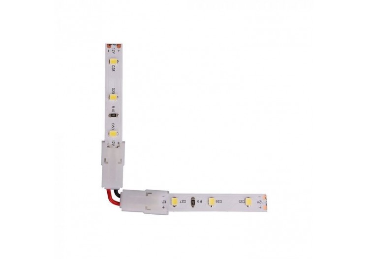 Connecteur en forme de L pour bande LED 10 mm