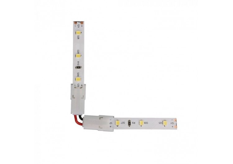 Connecteur en forme de L pour bande LED 8 mm