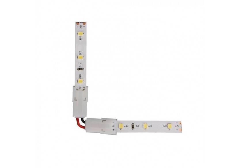 Connecteur en forme de L pour bande LED 8 mm