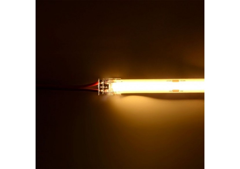 Connecteur pour Bande LED COB 100mm Tête Unique