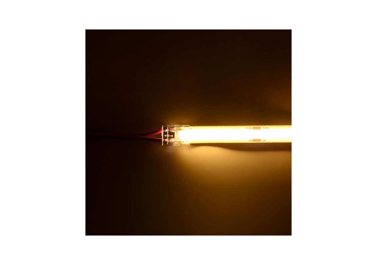 Connecteur pour Bande LED COB 8mm Tête Unique