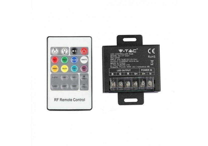 Contrôleur LED RVB avec télécommande RF à 20 touches, petit