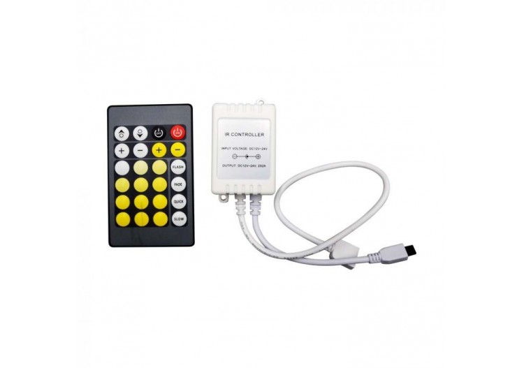 Contrôleur Infrarouge avec Télécommande 3 en 1 RGB 24 Boutons