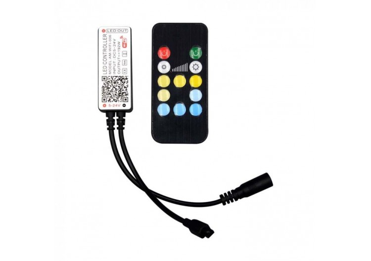 Contrôleur Wifi avec télécommande 3 en 1 RGB 24 boutons
