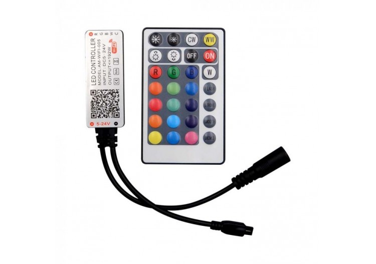 Contrôleur Wifi avec télécommande 3 en 1 RGB 28 boutons