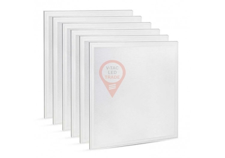 Panneau LED 40W 600 x 600 mm 6400K avec pilote 6 pièces/ensemble