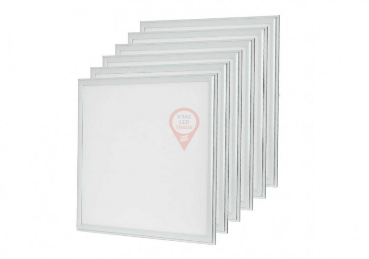 Panneau LED 40W 600 x 600 mm 3000K avec pilote 6 pièces/ensemble