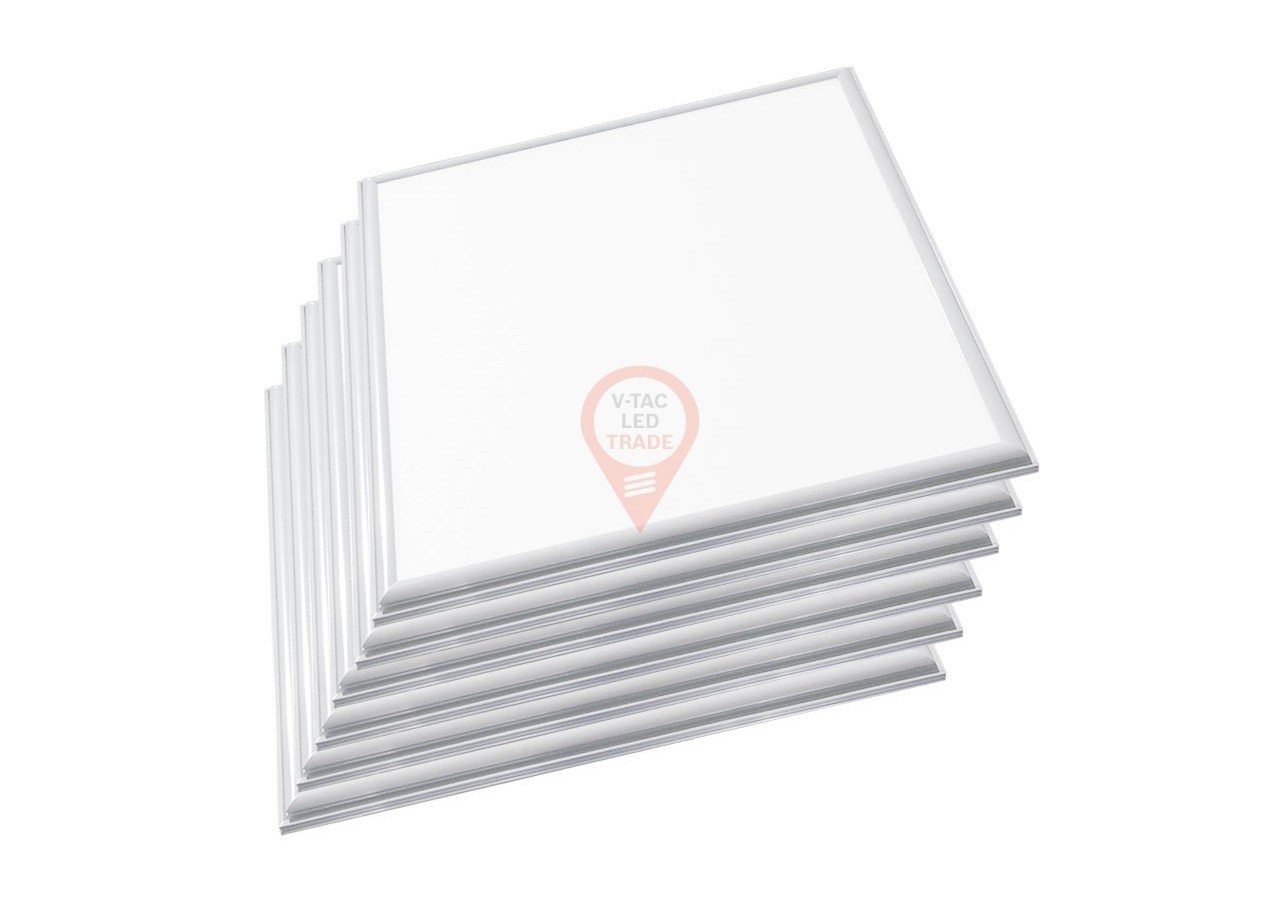 Panneau LED 36W 600 x 600mm High Lumen Blanc Naturel Incl. Pilote 6 pièces/ensemble
