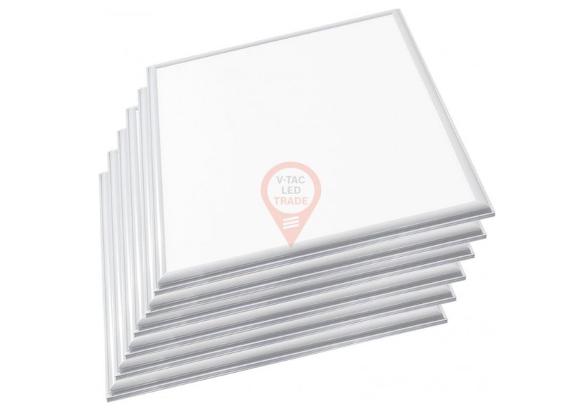 Panneau LED 36W 600 x 600mm High Lumen Blanc Naturel Incl. Pilote 6 pièces/ensemble