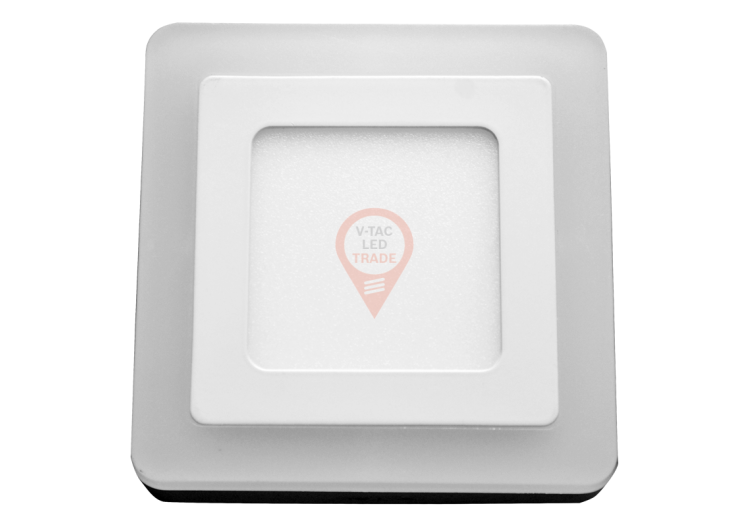 Panneau de Surface LED 6W+2W - Carré Blanc