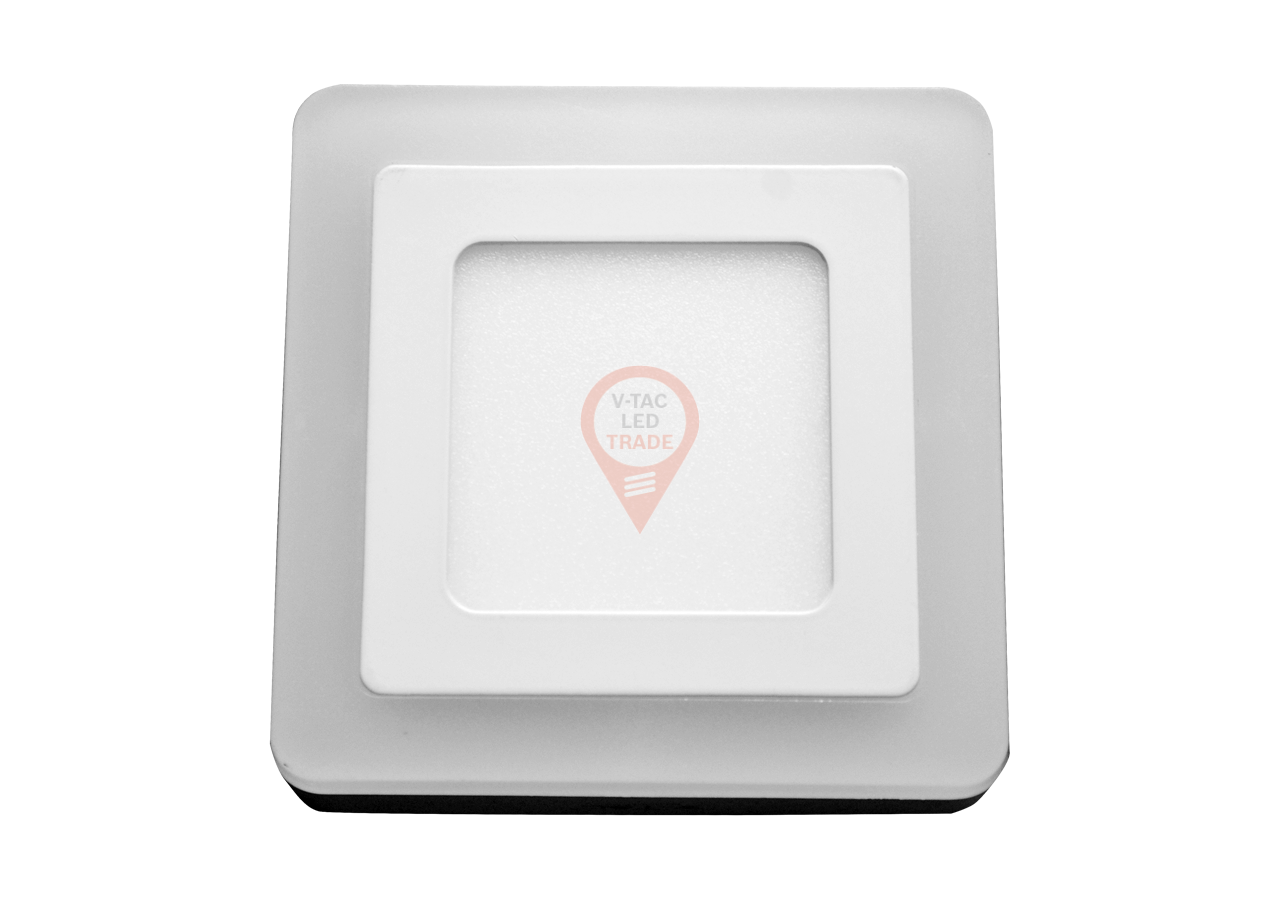 Panneau de Surface LED 6W+2W - Carré Blanc