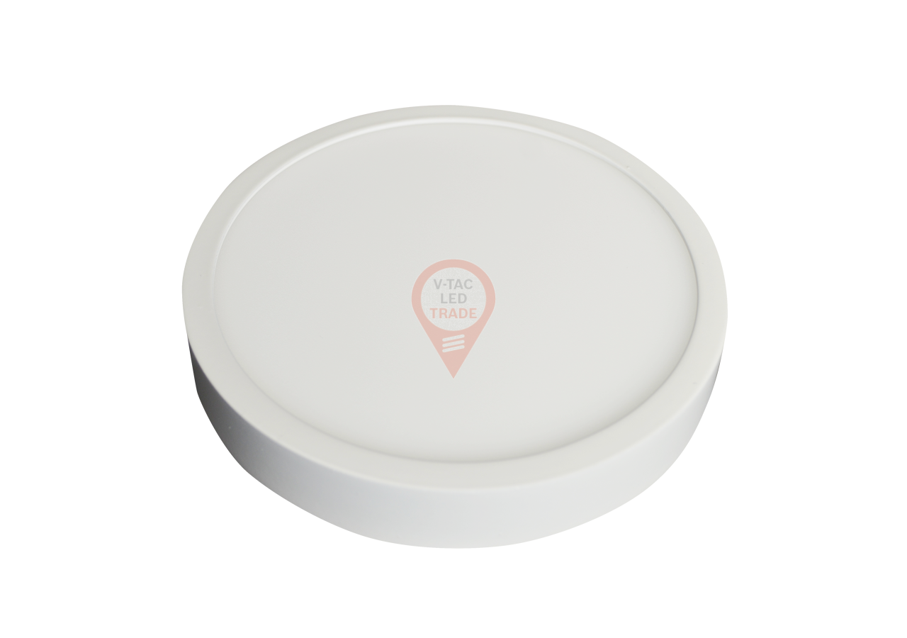 Panneau LED en Surface Premium 12W - Rond Blanc Chaud