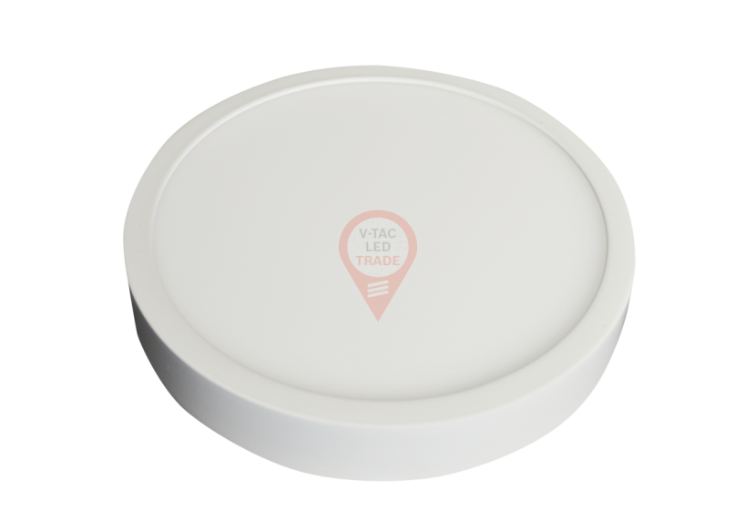 Panneau LED en Surface Premium 12W - Rond Blanc Chaud