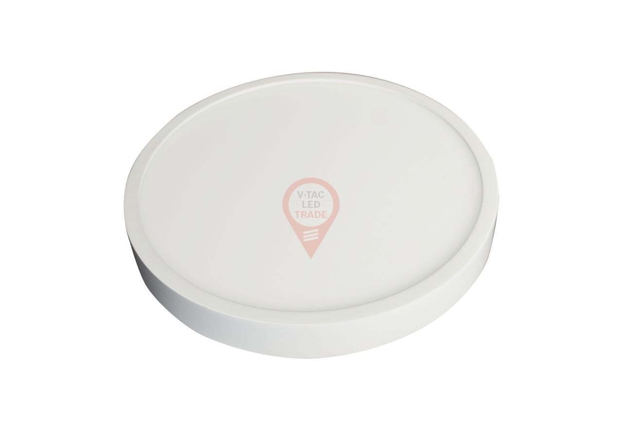 Panneau LED en Surface Premium 18W - Rond Blanc