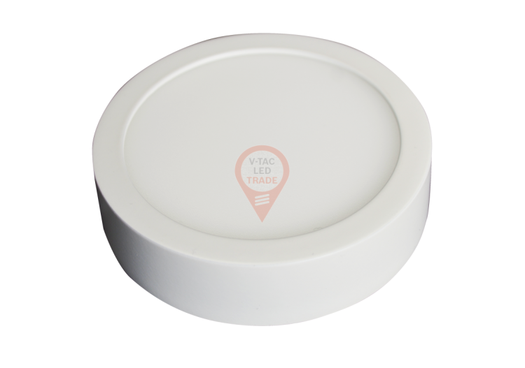 Panneau LED en Surface Premium 6W - Rond Blanc Chaud