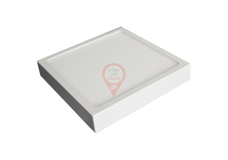 Panneau LED en Surface Premium 12W - Carré Blanc Naturel