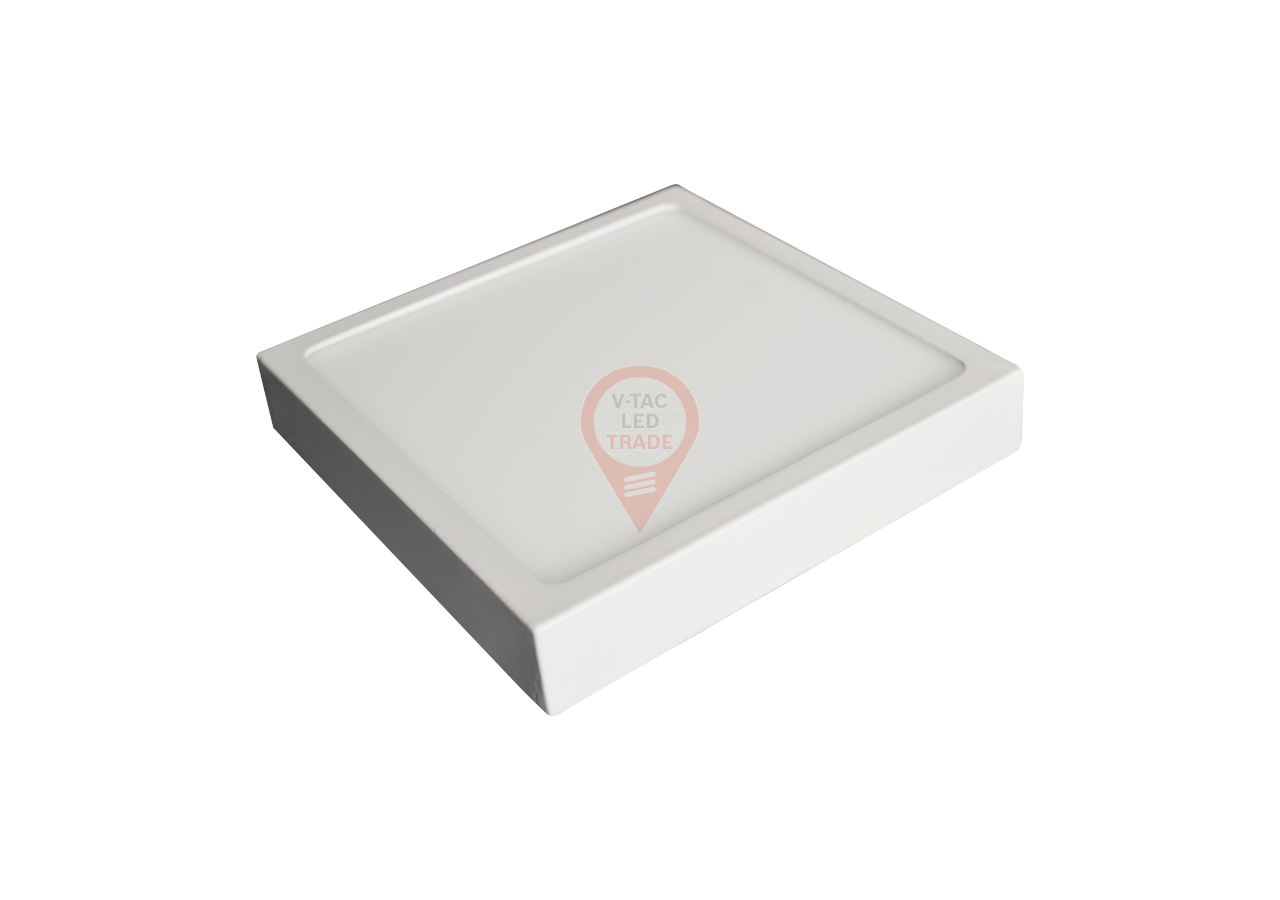 Panneau LED en Surface Premium 12W - Carré Blanc Naturel