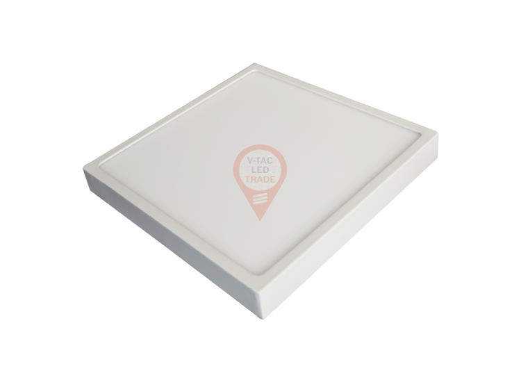 Panneau LED en Surface Premium 18W - Carré Blanc Chaud