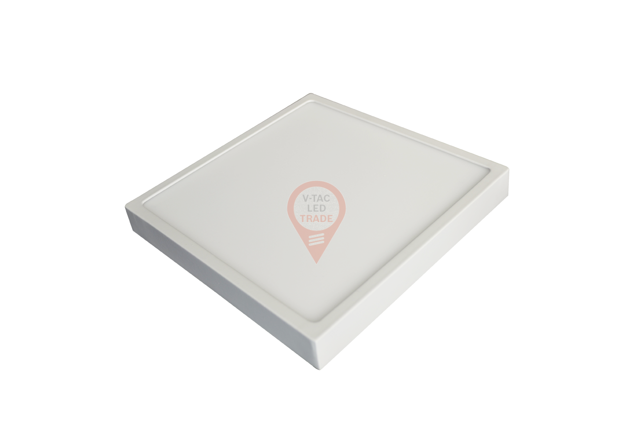 Panneau LED en Surface Premium 18W - Carré Blanc Chaud