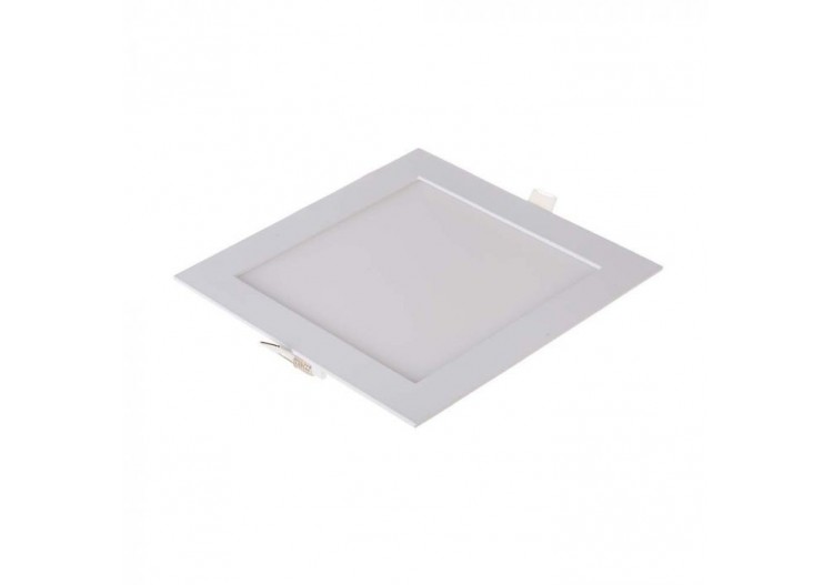 Downlight à panneau LED Premium 18 W - Carré Blanc Chaud