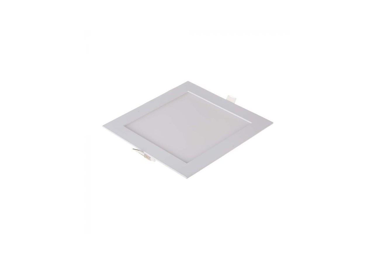 Downlight à panneau LED Premium 18 W - Carré Blanc Chaud