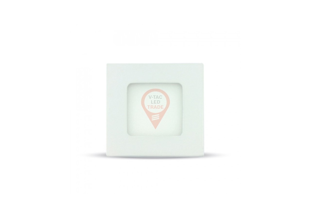 Panneau Downlight LED Premium 3W - Carré Blanc Naturel