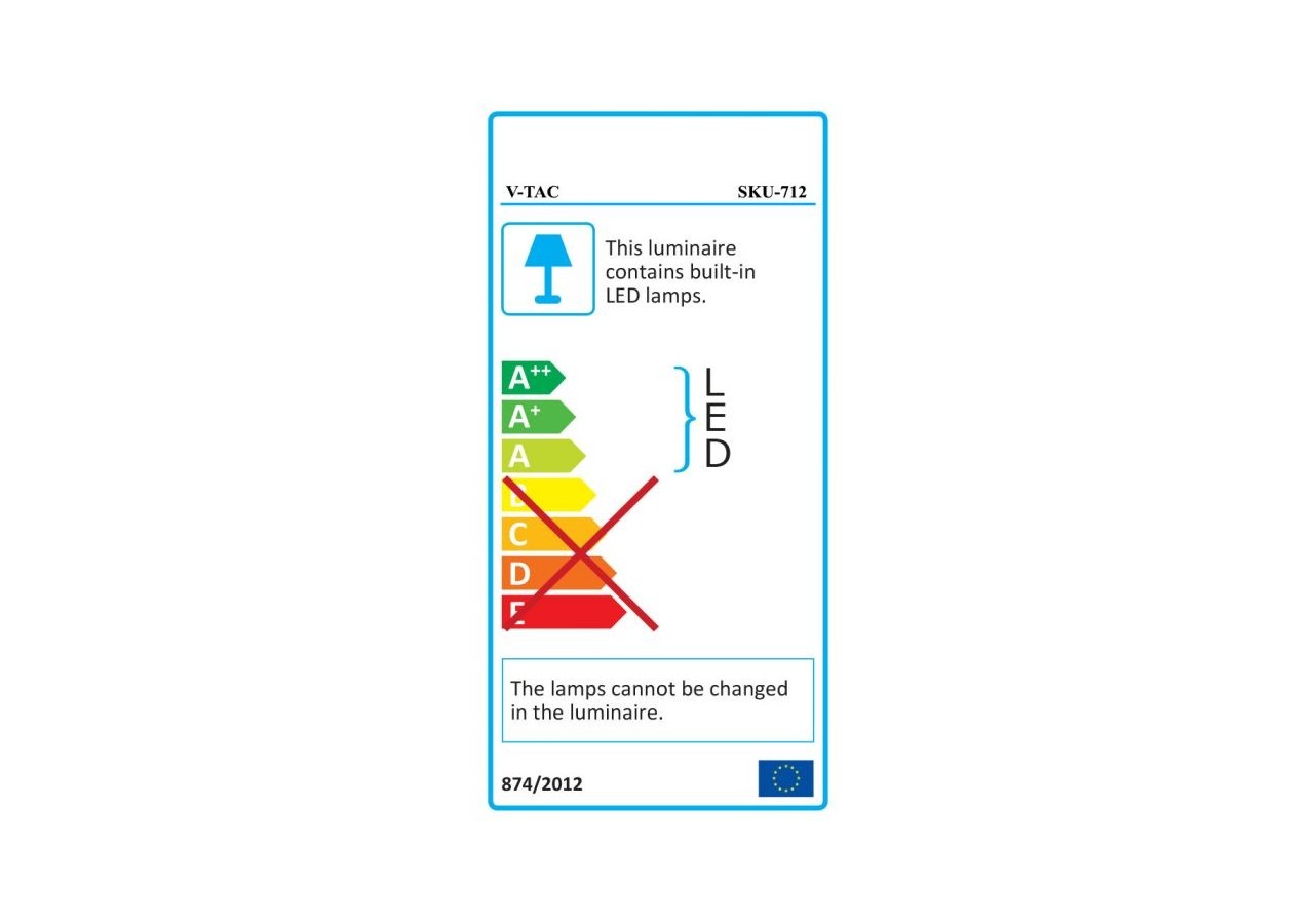 Dalle LED 12W Premium SAMSUNG CHIP Ronde 3000K