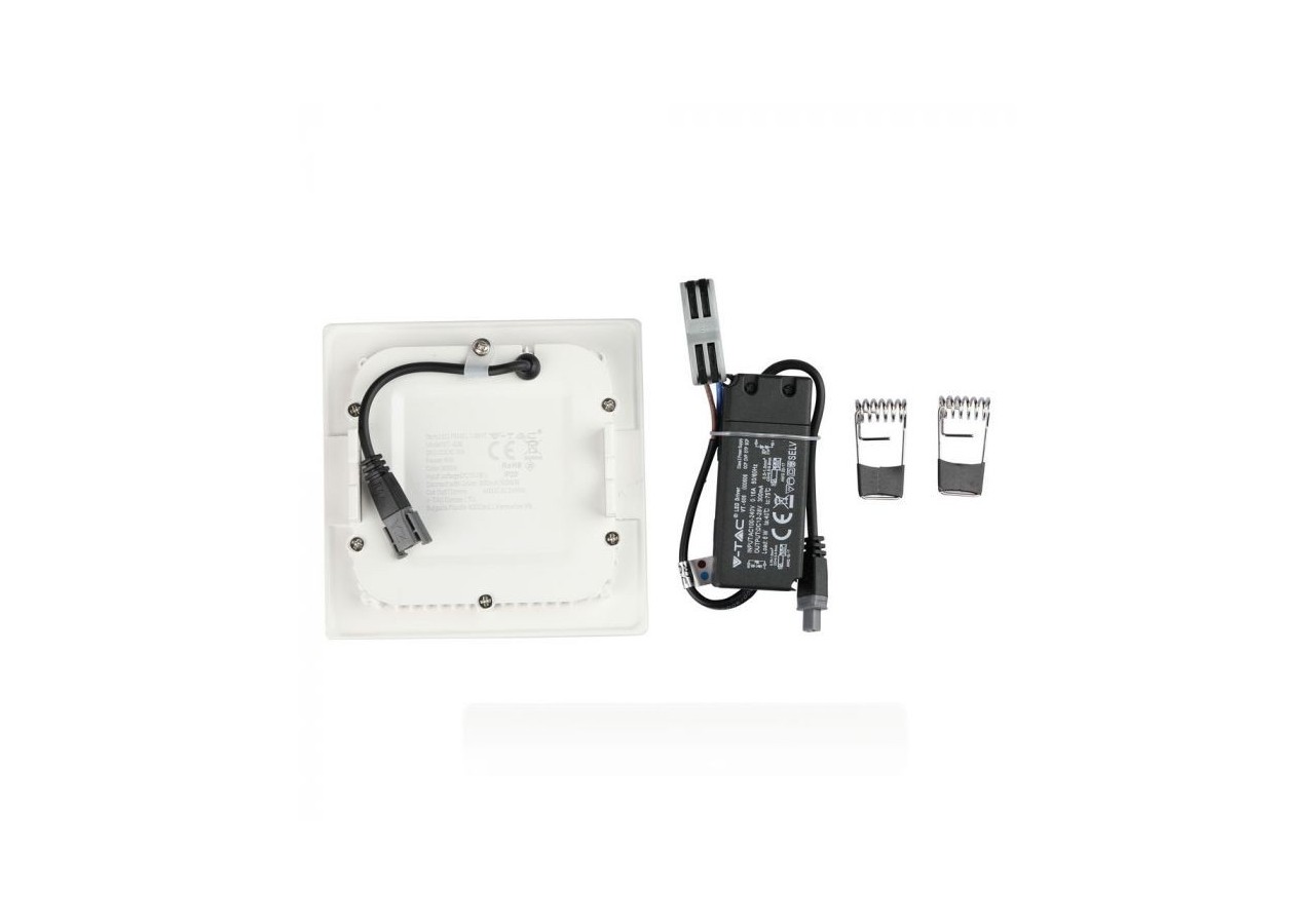 Dalle LED 6W Premium SAMSUNG CHIP Carré 6400K