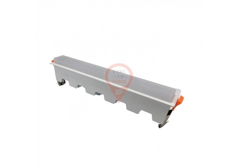 Luminaire Linéaire LED 20W Corps Blanc Blanc Luminaire Linéaire LED 20W Corps Blanc Blanc