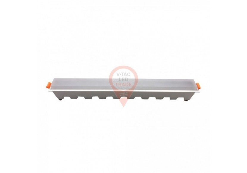 Luminaire Linéaire LED 30W Corps Blanc Blanc Luminaire Linéaire LED 30W Corps Blanc Blanc