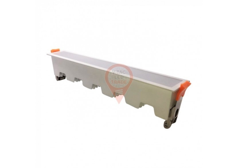Luminaire Linéaire LED 20W Slim Corps Blanc Blanc Luminaire Linéaire LED 20W Slim Corps Blanc Blanc