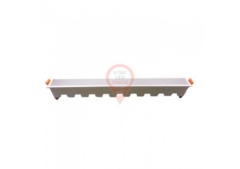 Lumière Linéaire LED 30W Slim Corps Blanc Blanc Chaud Lumière Linéaire LED 30W Slim Corps Blanc Blanc Chaud