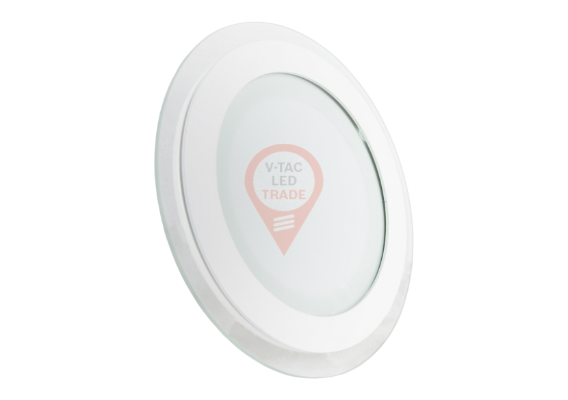 Mini Panneau LED 12W Verre - Rond Blanc Mini Panneau LED 12W Verre - Rond Blanc