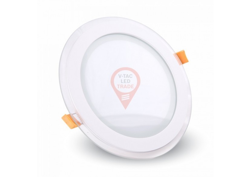 Mini Panneau LED 12W Verre - Rond Blanc Naturel Mini Panneau LED 12W Verre - Rond Blanc Naturel