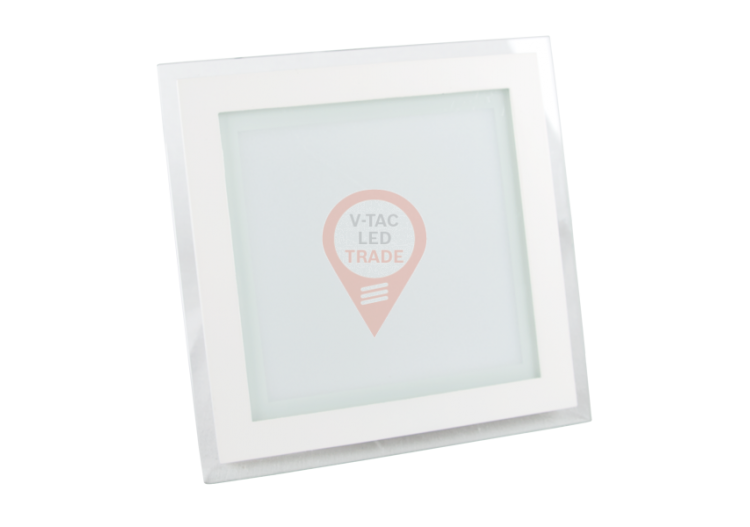 Mini Panneau LED 18W Verre - Carré Blanc