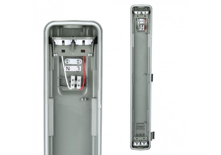 Lampe LED étanche raccord 60cm 2*10W 4000K