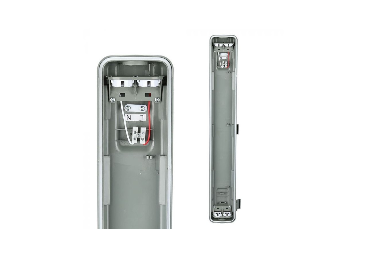 Lampe LED étanche raccord 60cm 2*10W 4000K