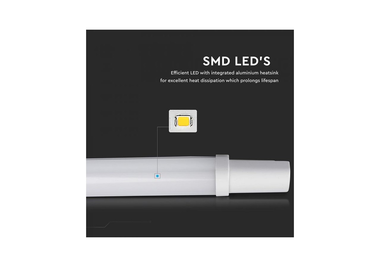 Luminaire LED étanche S-SERIES 600mm 18W 4000K