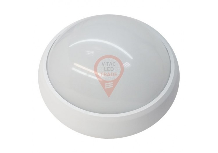 Plafonnier 8W Corps Blanc Rond 6000K
