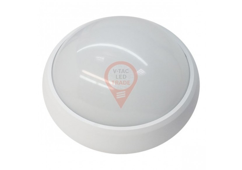 Plafonnier 8W Corps Blanc Rond 6000K