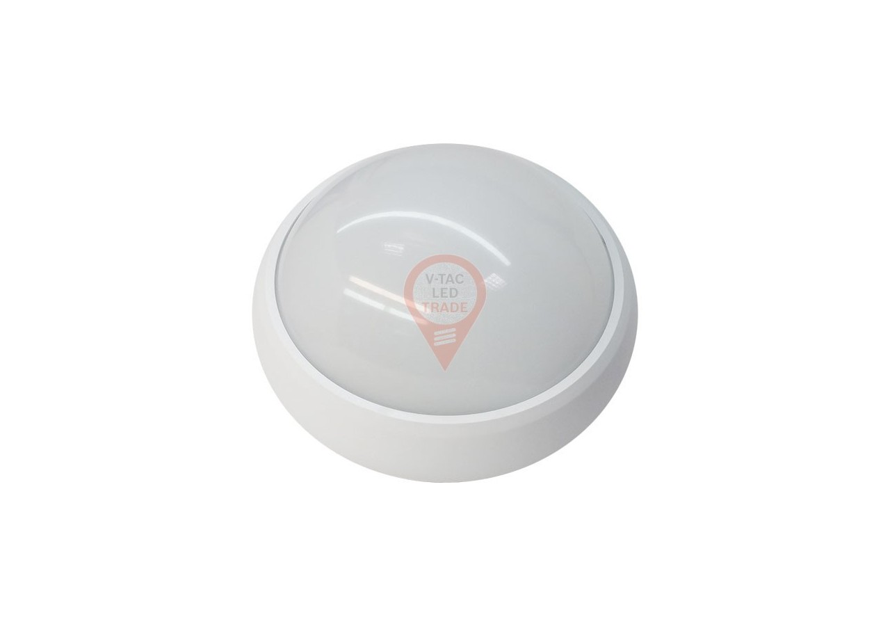 Plafonnier 12W Corps Blanc Rond 4500K