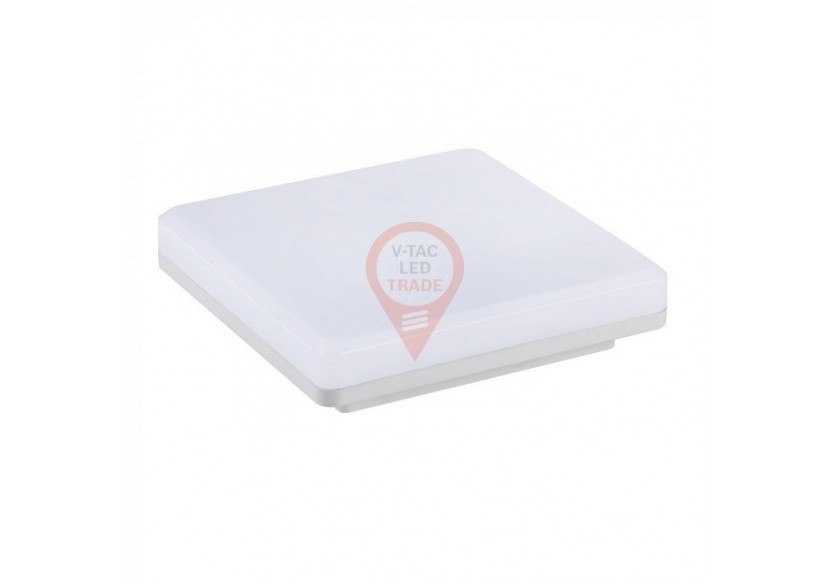 Plafonnier Carré 25W Blanc Chaud