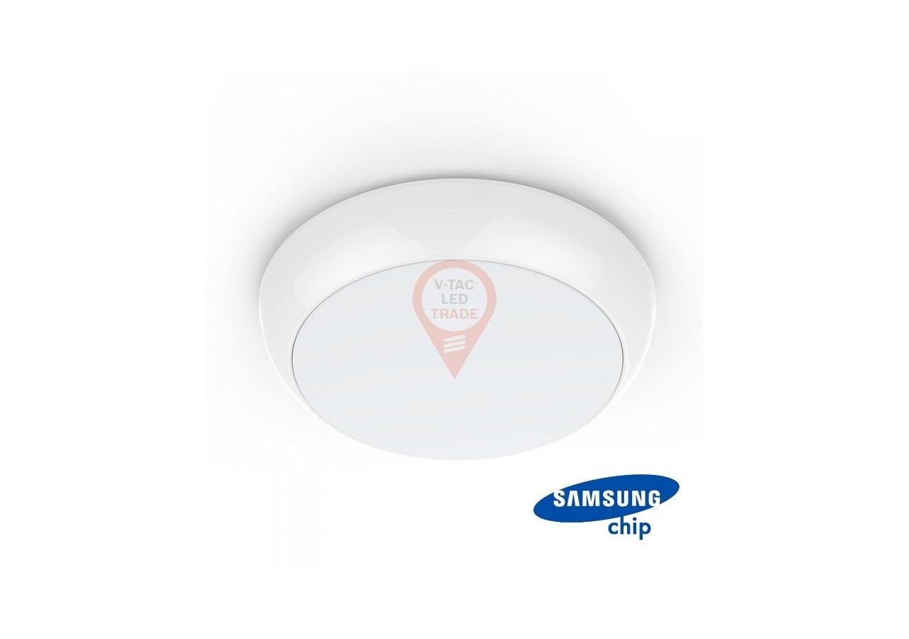 Dôme LED - SAMSUNG CHIP 15W Capteur Micro-onde Rond 3000K