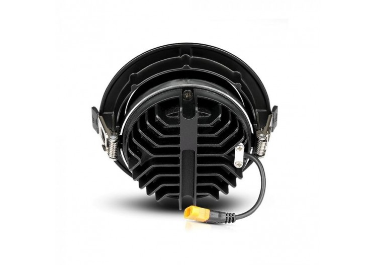 Downlight LED SAMSUNG Chip 30W COB Réflecteur Noir 6400K